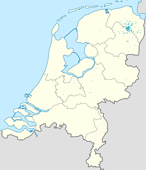 Kaart van Groningen met markeringen voor elke ondertekenaar